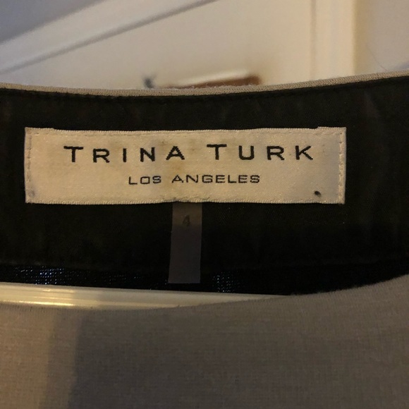 Trina Turk Black and Grey Dress, Size 4 - Picture 2 of 3
